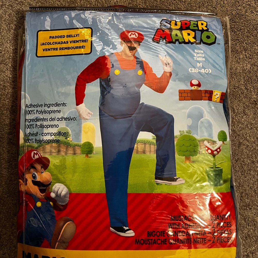 Mario adult costume